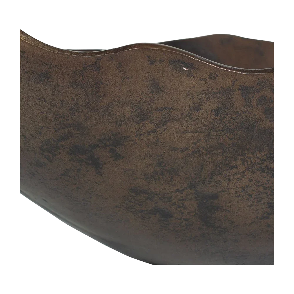 Bol fleuri en bronze