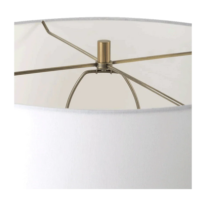 Lampadaire Bravertine Or et Travertin