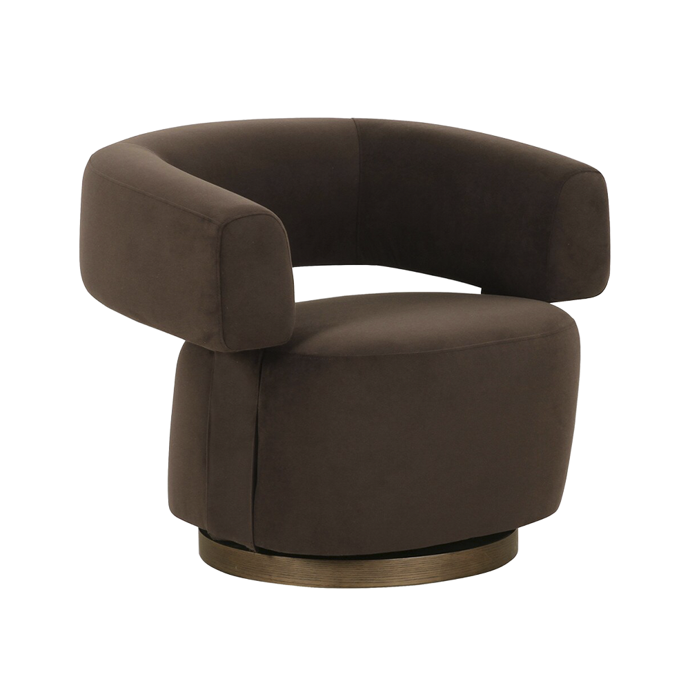 Fauteuil Bruna marron