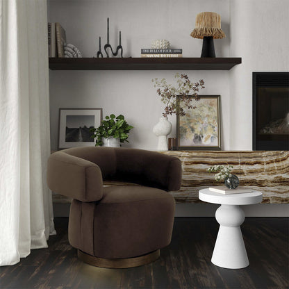 Fauteuil Bruna marron