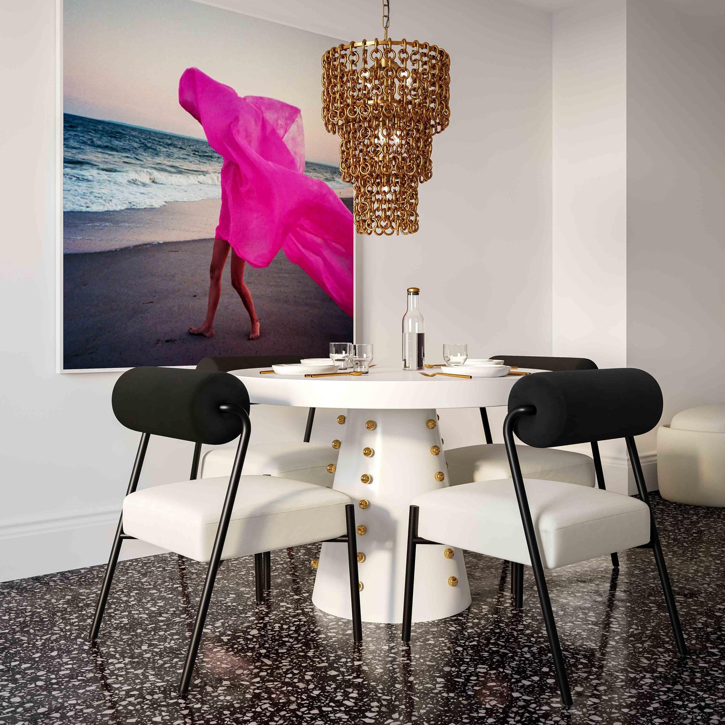 Lustre en laiton Tide