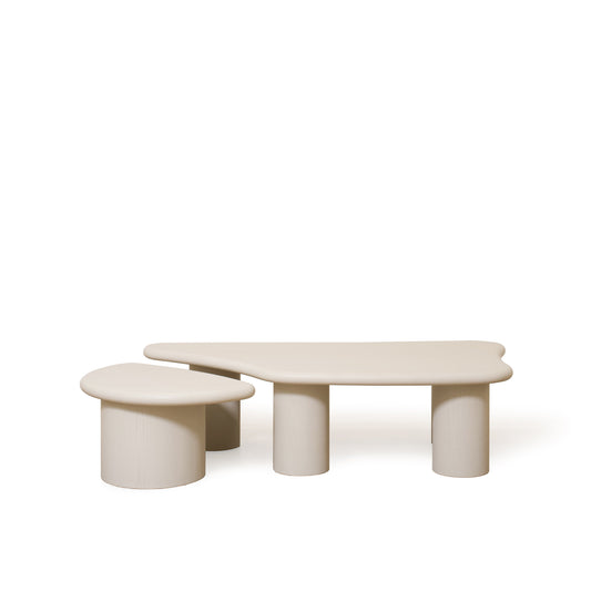 Daniel Coffee Tables - 2pc Set - Wire Brushed Edgecomb Gray