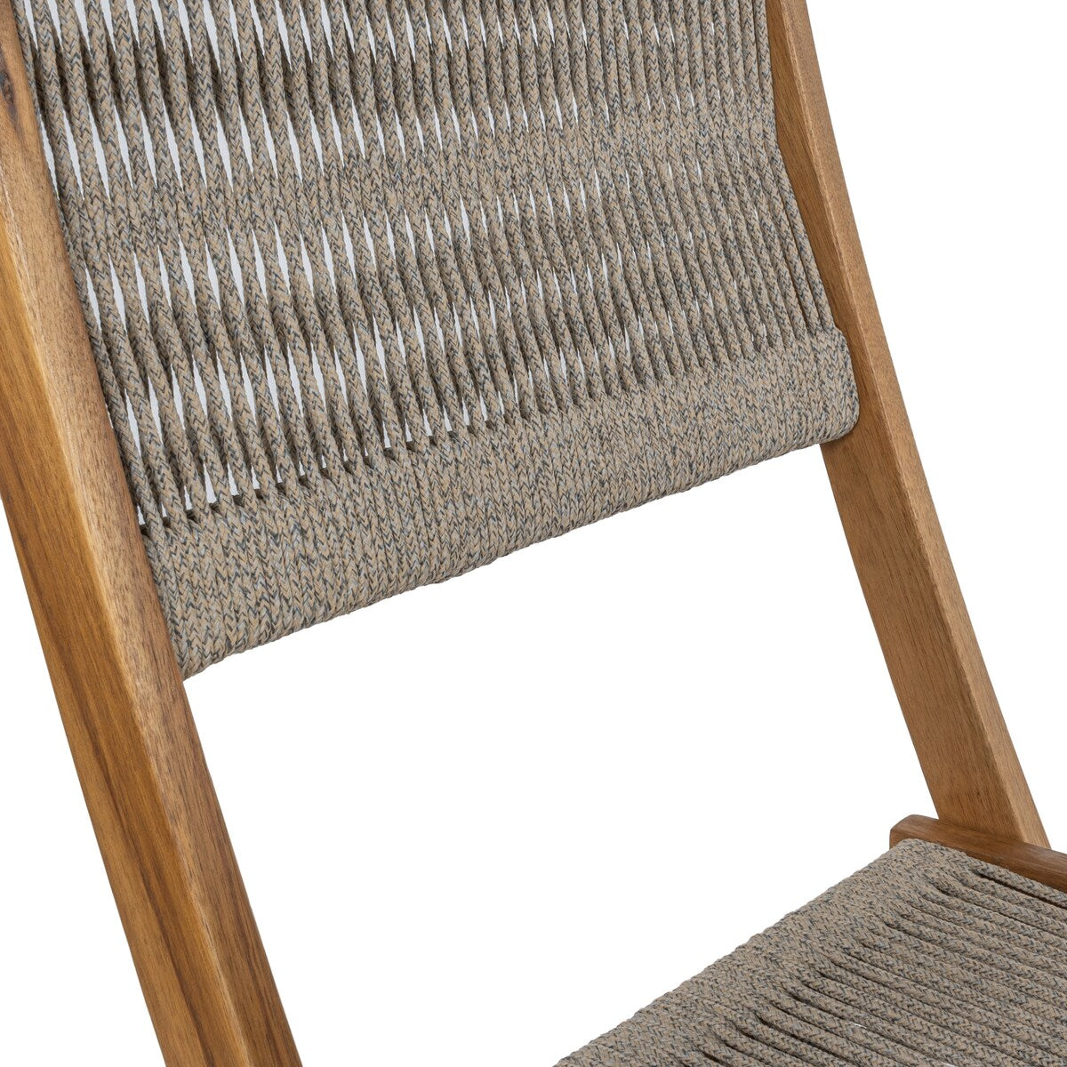 Ensemble bistrot d'extérieur pliant 3 pièces en bois d'acacia Cadiz Modern Coastal, par JONATHAN Y