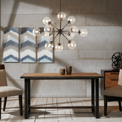 Lustre Paige à 12 lumières avec ampoules globe surdimensionnées INK+IVY