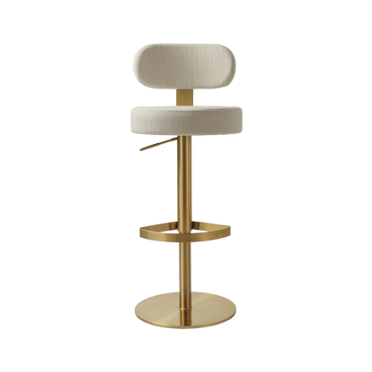 Tabouret en cèdre crème