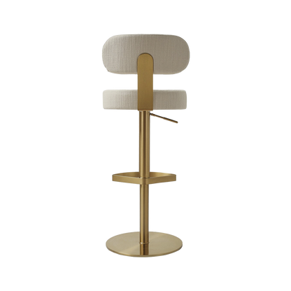 Tabouret en cèdre crème