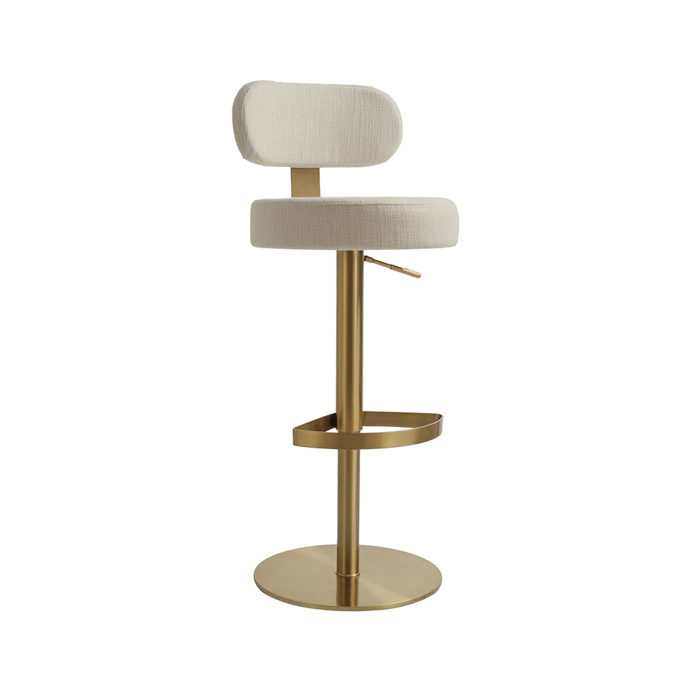 Tabouret en cèdre crème