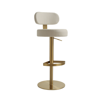 Tabouret en cèdre crème