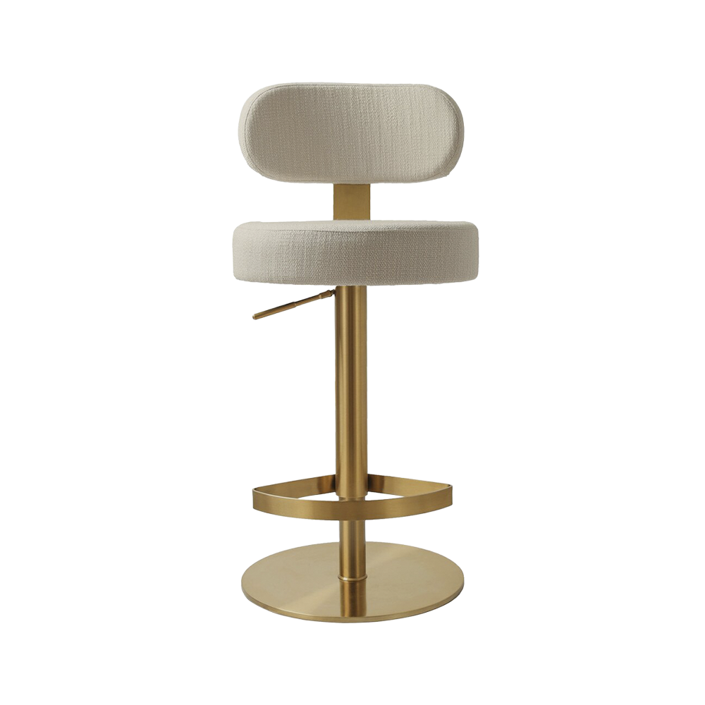 Tabouret en cèdre crème