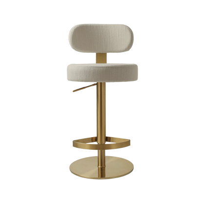 Tabouret en cèdre crème
