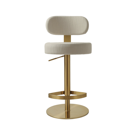 Tabouret en cèdre crème