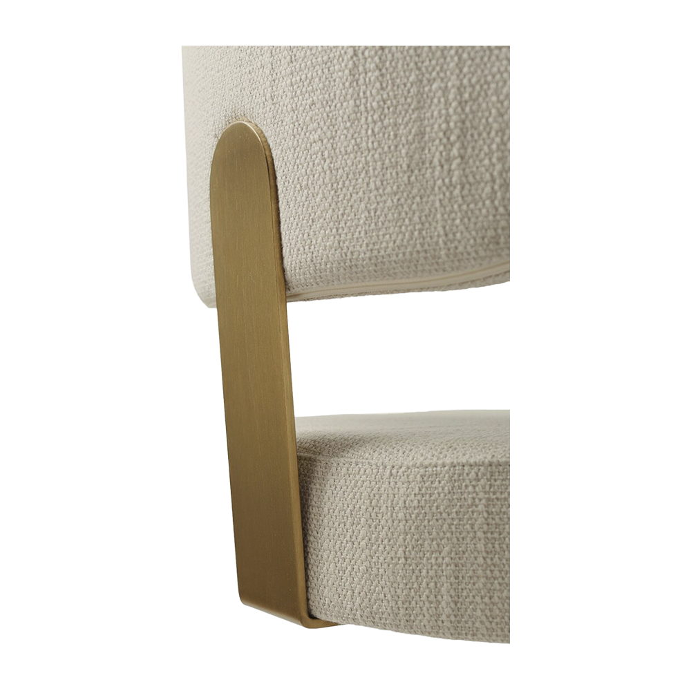 Tabouret en cèdre crème