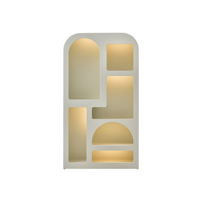 Bibliothèque Cielo Albâtre avec lumières LED