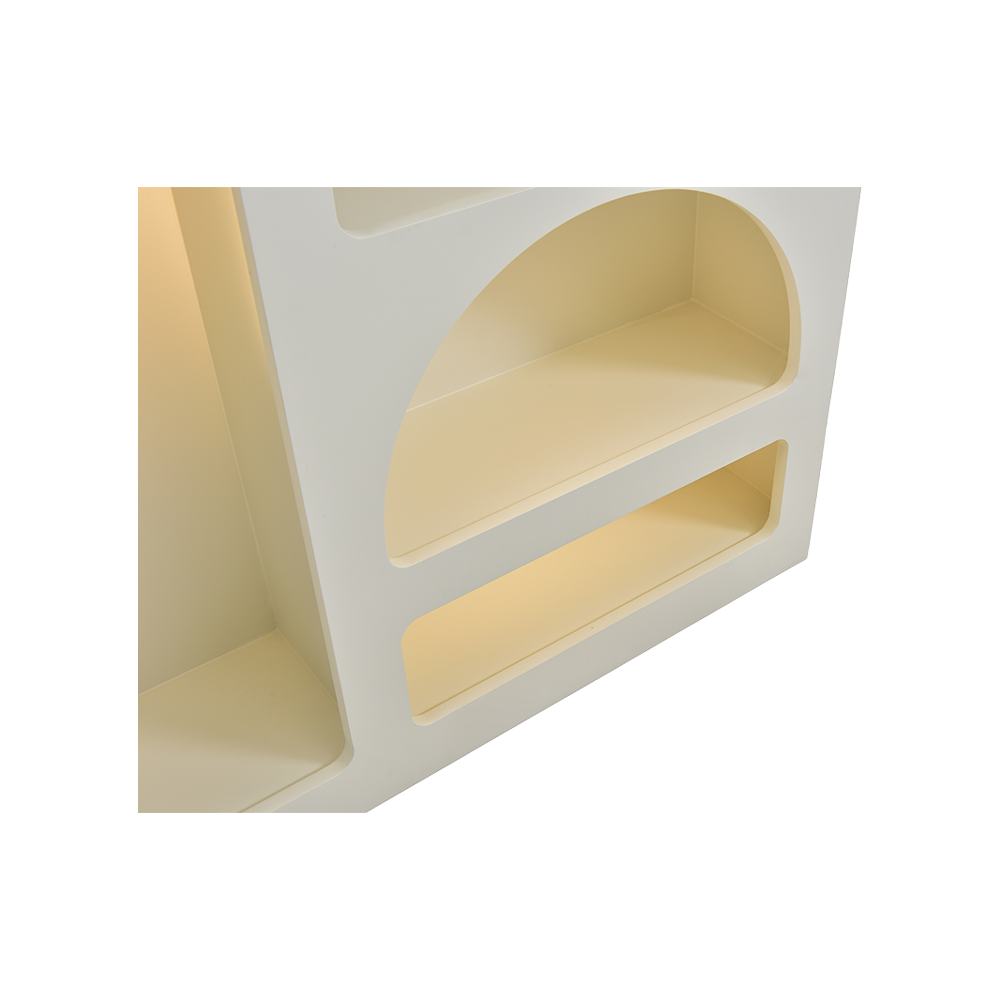 Bibliothèque Cielo Albâtre avec lumières LED