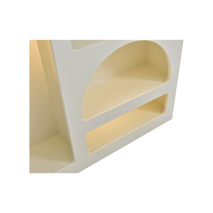 Bibliothèque Cielo Albâtre avec lumières LED