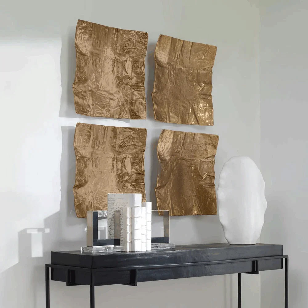 Décoration murale Edge en laiton