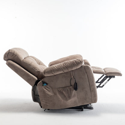 Fauteuil releveur électrique inclinable avec chauffage massant