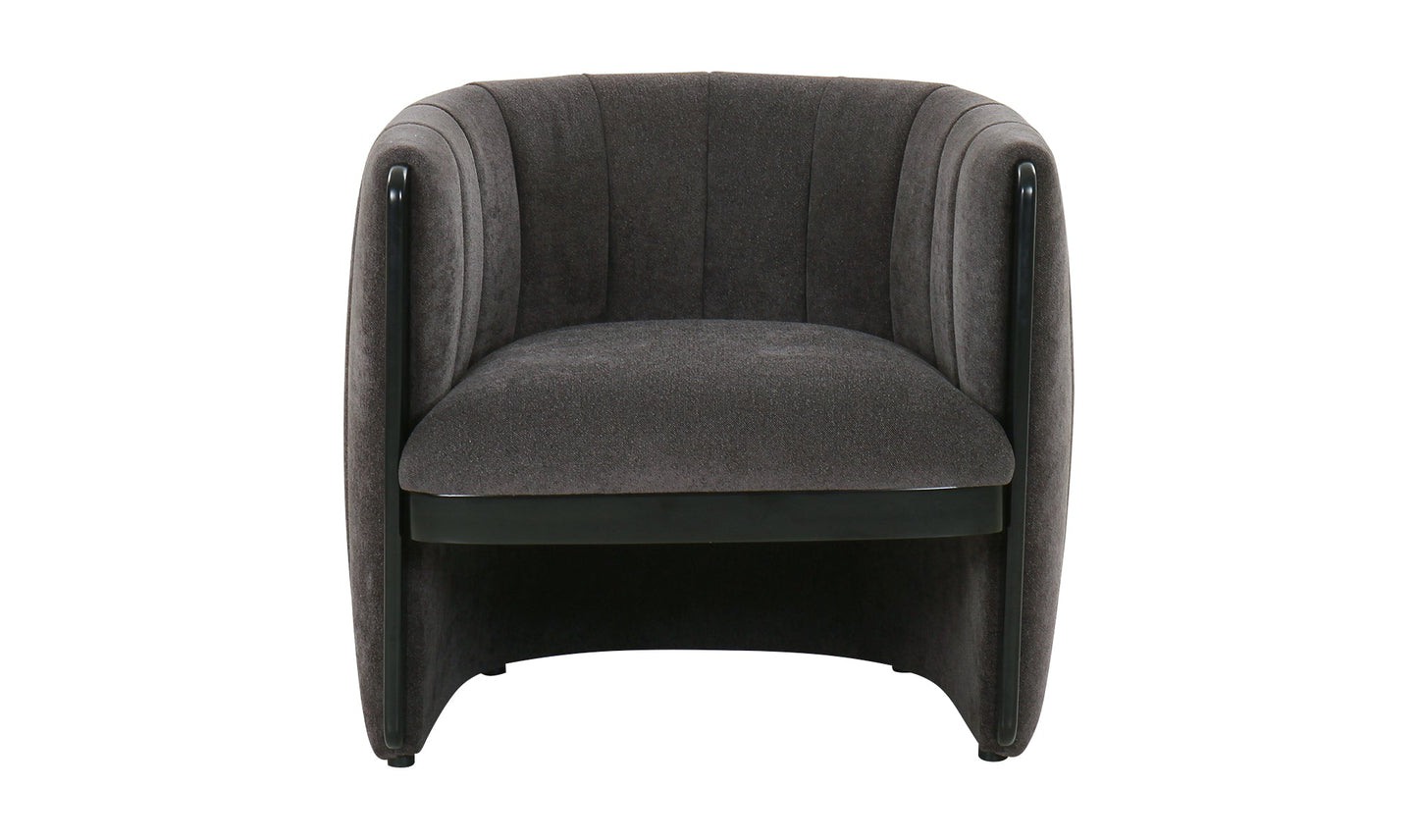 Fauteuil d'appoint Francis gris foncé