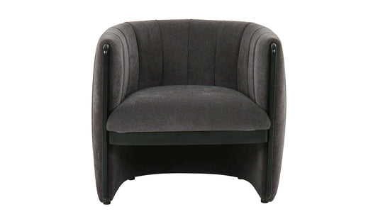 Fauteuil d'appoint Francis gris foncé