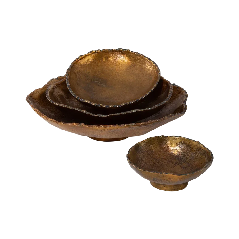 Ensemble de bols en bronze Gaia