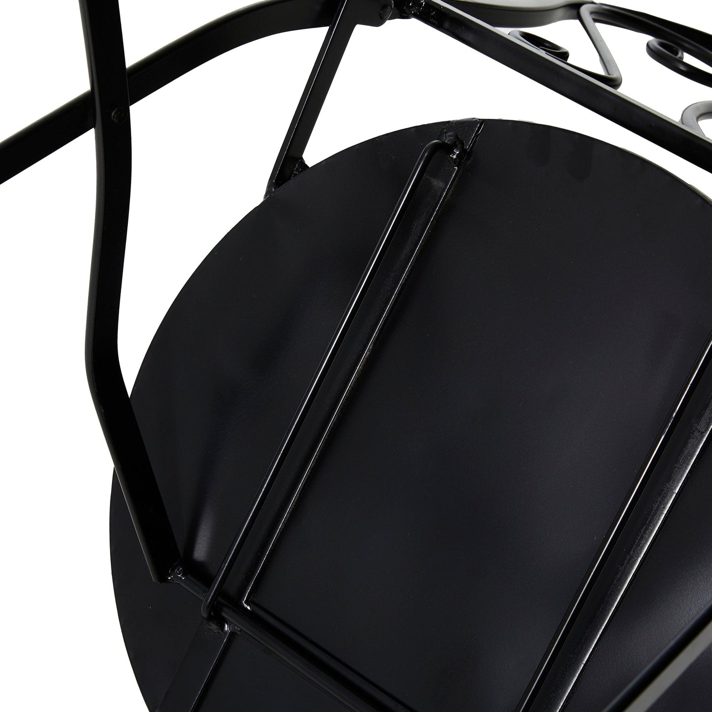 Ensemble de bistrot pliant d'extérieur en métal Glitzhome 3 pièces avec table et chaises