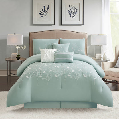 Ensemble de couette florale botanique Nanshing Taylor 7 pièces