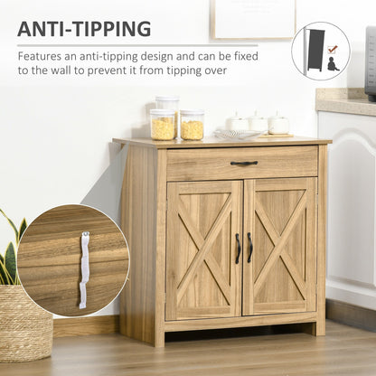 Buffet style grange HOMCOM 32, meuble de rangement buffet, bar à café pour salon ou entrée