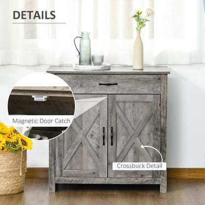 Buffet style grange HOMCOM 32, meuble de rangement buffet, bar à café pour salon ou entrée