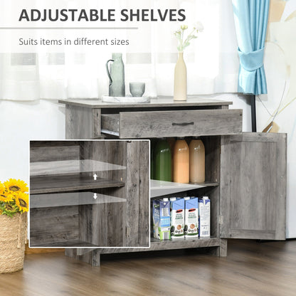 Buffet style grange HOMCOM 32, meuble de rangement buffet, bar à café pour salon ou entrée