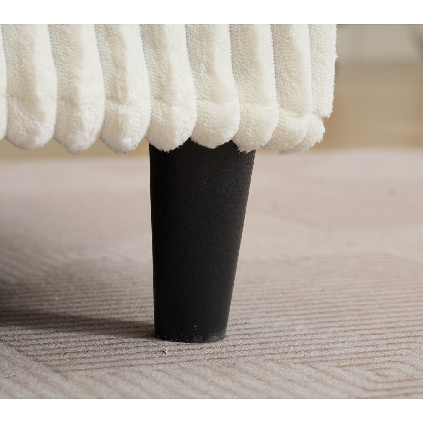 Canapé-lit Harmonia 109 W surdimensionné en velours côtelé, siège profond, double chaise longue avec 4 oreillers