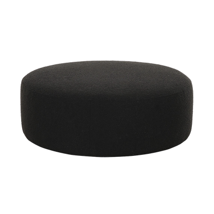 Horizon Ottoman Noir Boucle