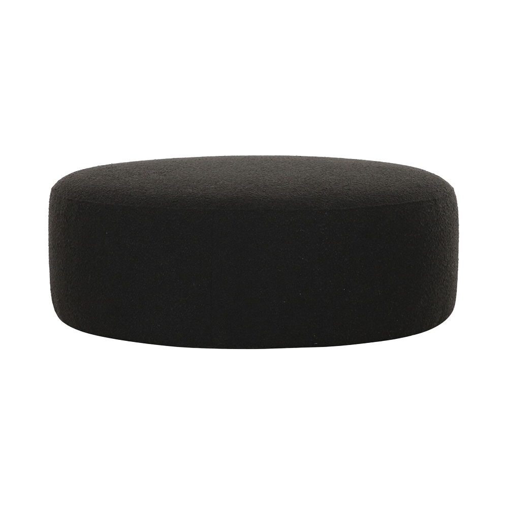 Horizon Ottoman Noir Boucle