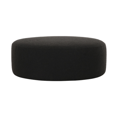 Horizon Ottoman Noir Boucle