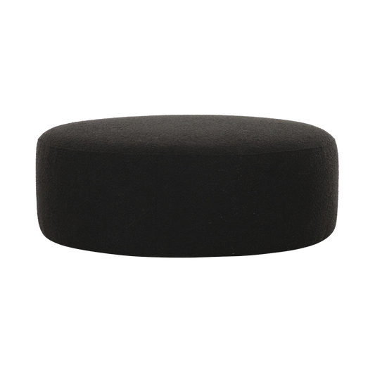 Horizon Ottoman Noir Boucle