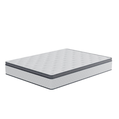 Matelas hybride en mousse à mémoire de forme SweDrea de 12 po de taille moyenne avec CertiPUR-US et Oeko-TEX, doté d'une absorption au charbon de bambou.