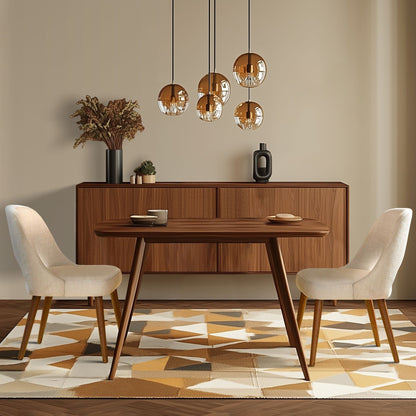 Chaises de salle à manger rembourrées INK IVY Nola avec dossier découpé (lot de 2)