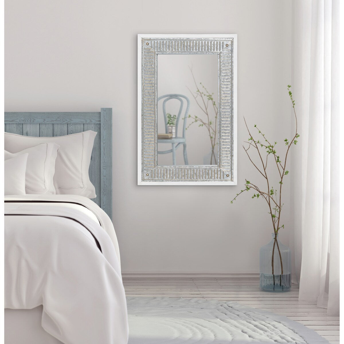 Miroir mural en bois et métal Kate et Laurel Deely