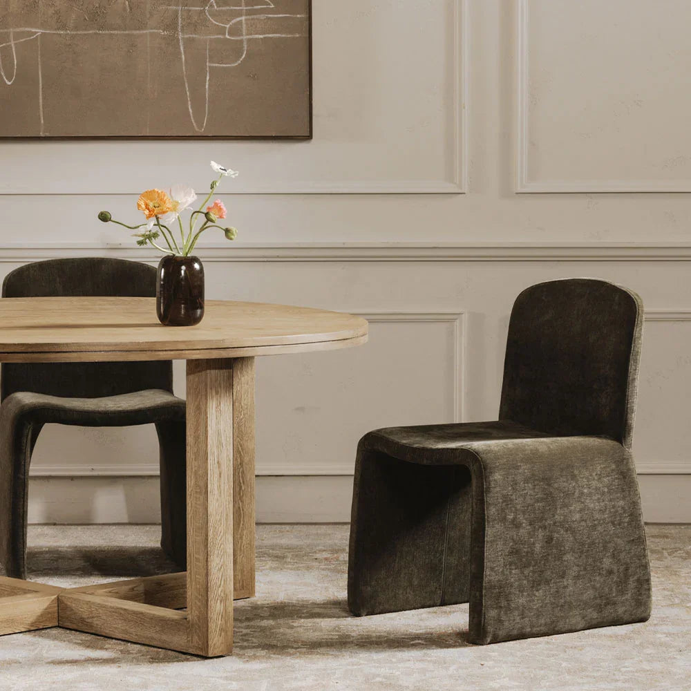 Chaise de salle à manger Kuna verte