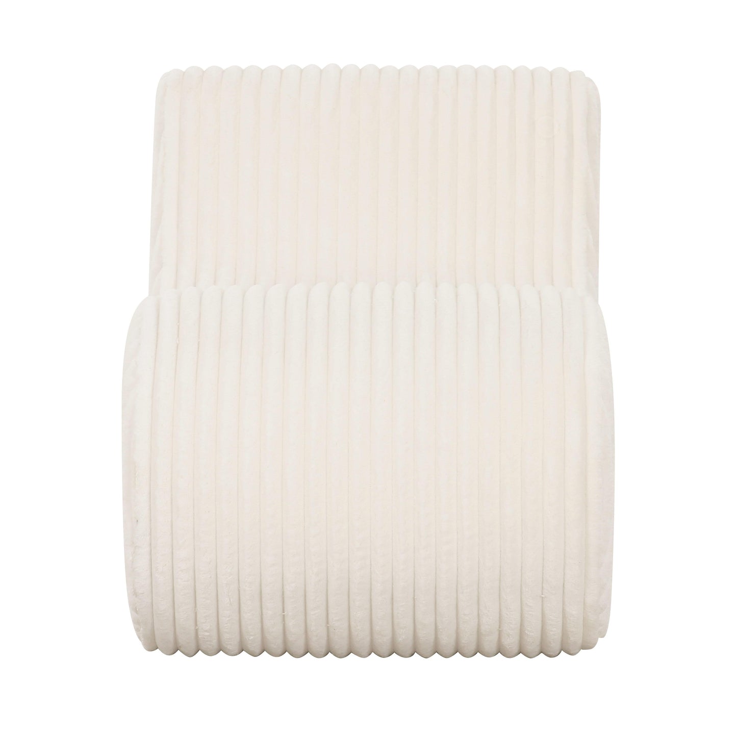 Fauteuil d'appoint en velours côtelé Amber beige