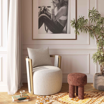 Chaise pivotante beige Equinox