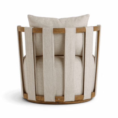 Chaise pivotante beige Equinox