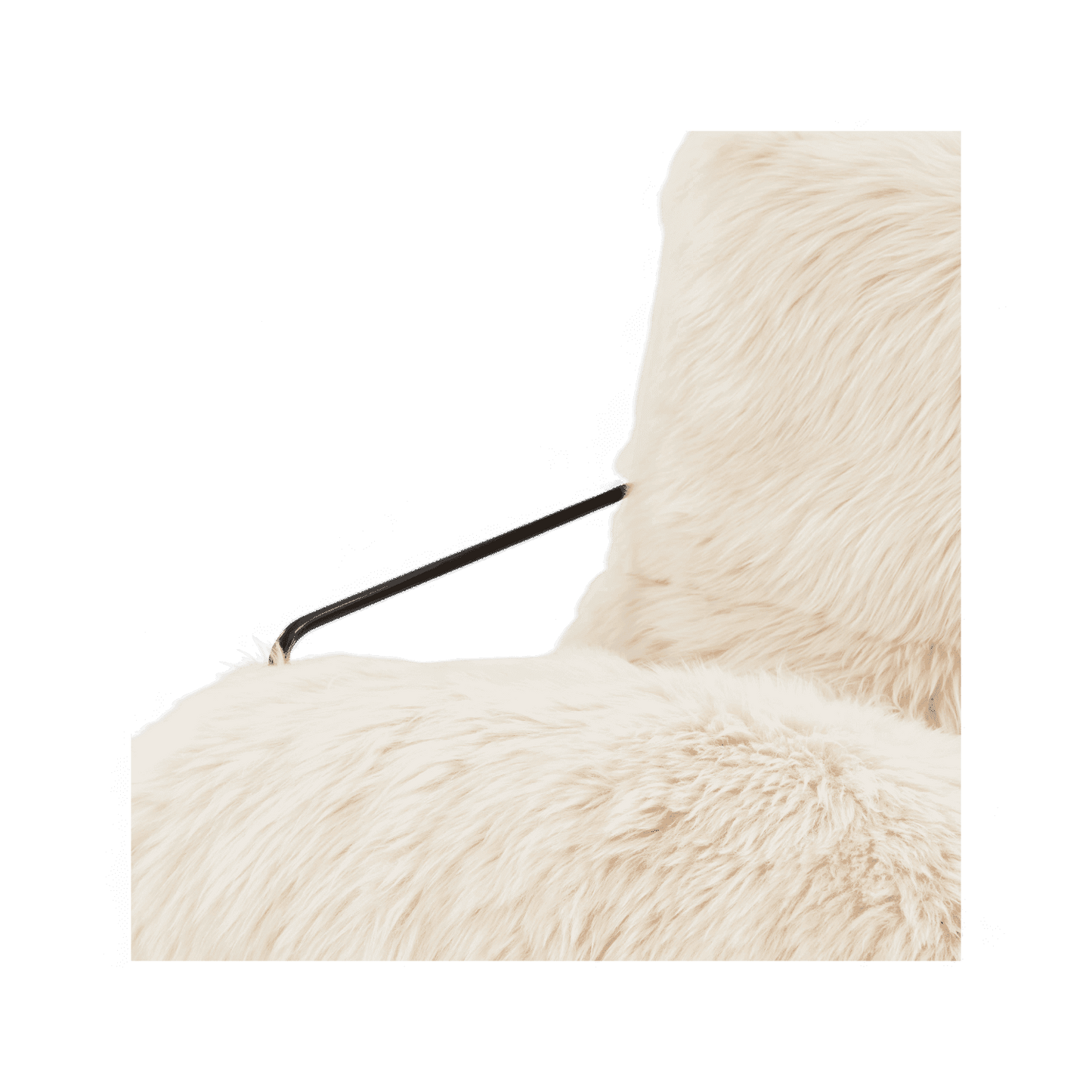 Chaise en peau de mouton Fable