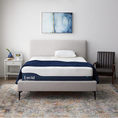 Matelas hybride Lucid 12 pouces en gel et aloe vera