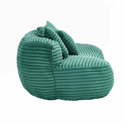 Canapé confortable et durable, fauteuil poire à dossier haut pour adultes et enfants - 2 places