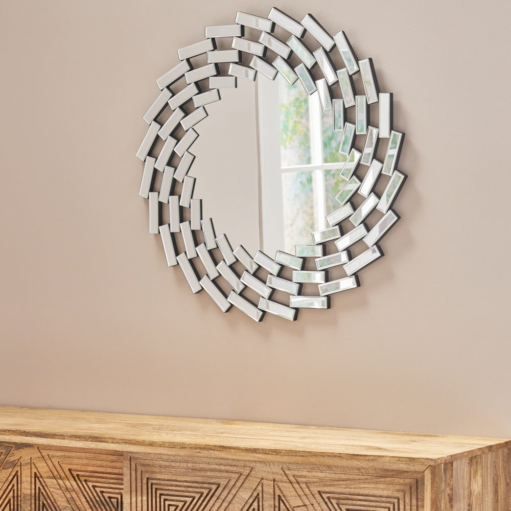 Miroir mural Lileas Glam par Christopher Knight Home - Argent