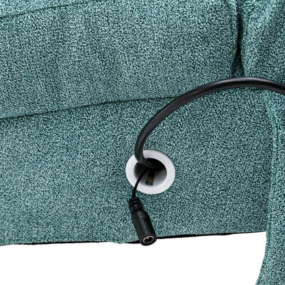 Fauteuil de massage inclinable en lin Intérieur avec télécommande, fauteuil de massage électrique ergonomique, 5 modes