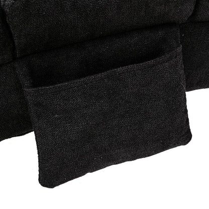 Fauteuil de massage inclinable en lin Intérieur avec télécommande, fauteuil de massage électrique ergonomique, 5 modes