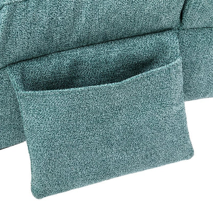 Fauteuil de massage inclinable en lin Intérieur avec télécommande, fauteuil de massage électrique ergonomique, 5 modes