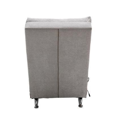 Fauteuil de massage inclinable en lin Intérieur avec télécommande, fauteuil de massage électrique ergonomique, 5 modes