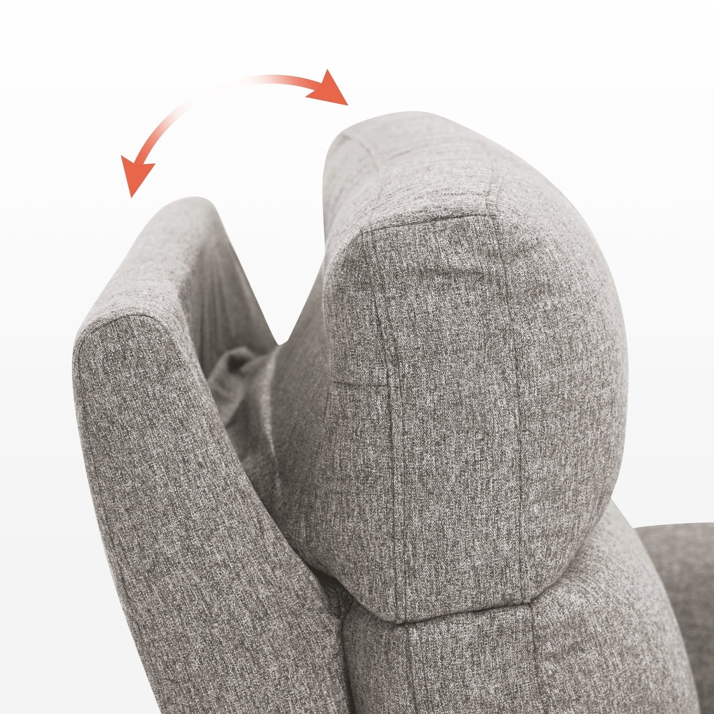 Canapé inclinable électrique MCombo 60.2 avec massage et double chauffage, appui-tête réglable, ports USB et Type-C, tissu